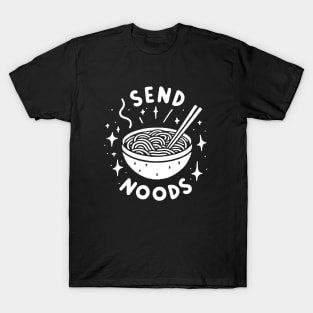 Funny Send Noods Ramen Noodle Design T-Shirt